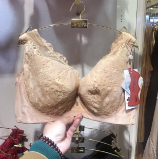 文胸收副乳定型薄款 吉芝奴背心式 大罩杯内衣蕾丝软钢圈Y652957