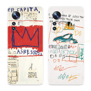 巴斯奎特涂鸦适用小米15手机壳17/14/13/12/11promax创意T原创艺术ultra青春版x个性男生s女款轻薄软mi