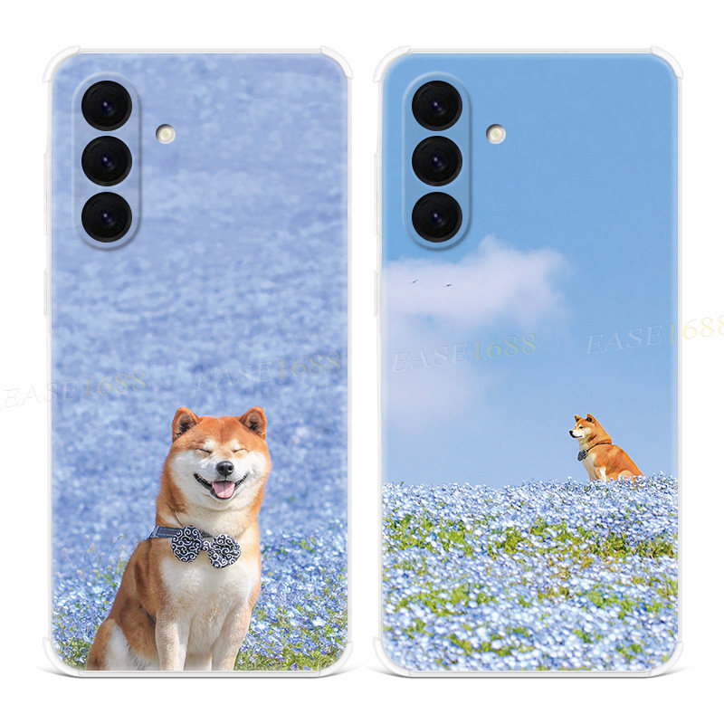 可爱柴犬适用三星A56手机壳A55A54A53A52A36A35A34A33A26A16A15A14A06小狗狗小清新卡通简约女款软