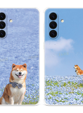 可爱柴犬适用三星A56手机壳A55A54A53A52A36A35A34A33A26A16A15A14A06小狗狗小清新卡通简约女款软