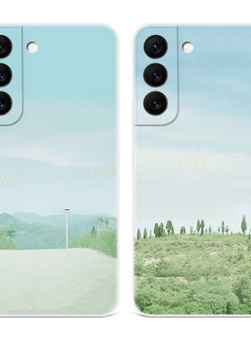 小清新绿色适用三星s22手机壳s25/s24/s23ultra简约s21+夏日s20fe文艺A56/A55/A54plus女款edge软十