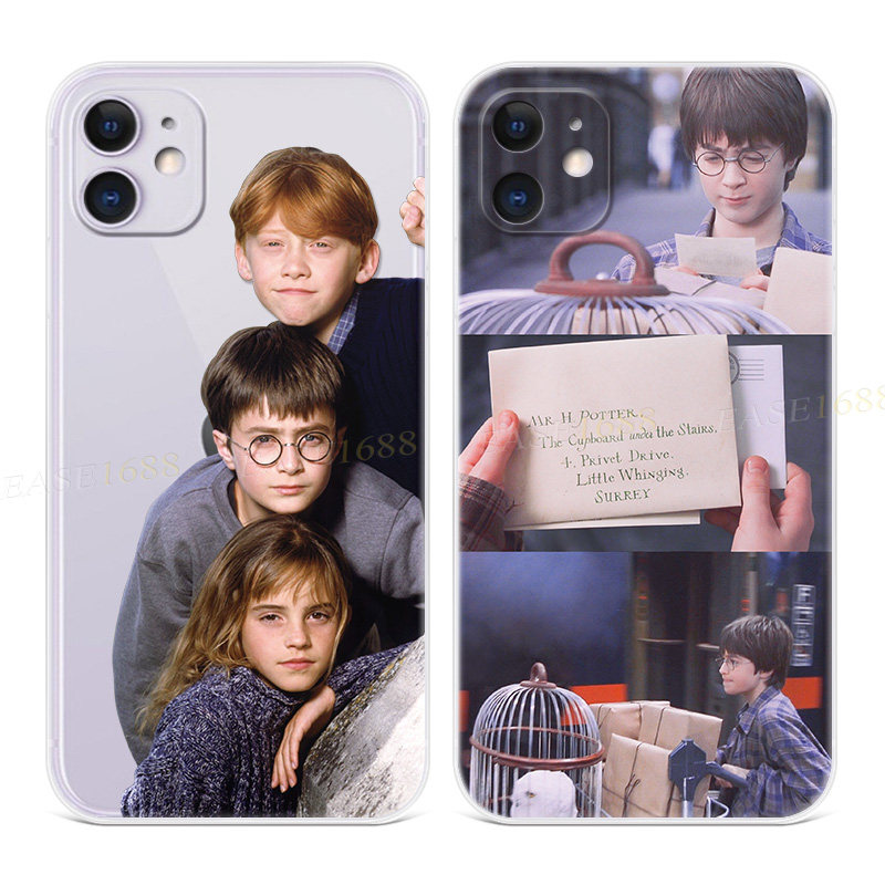 哈利波特适用iPhone13苹果12手机壳11可爱14创意15promax个性赫敏mini罗恩plus简约男生超薄女款迷你软胶