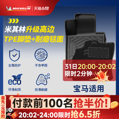 米其林宝马车系TPE脚垫