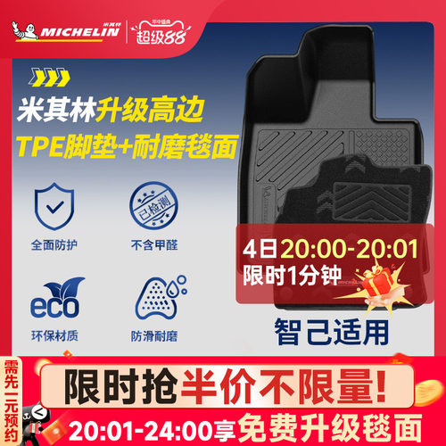 米其林全TPE脚垫适用于智己