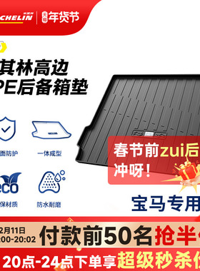 米其林TPE后备箱垫宝马iX3X1X3X51系2系3系5系7系530l525li尾箱垫