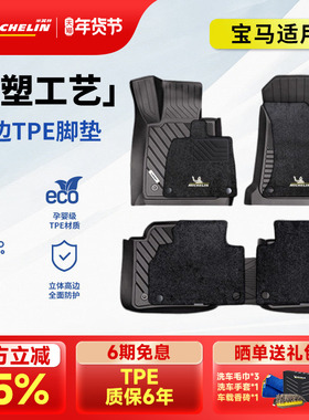 米其林全TPE汽车脚垫宝马X1X3LX5L 3系320LI 325LI 5系525Li530LI