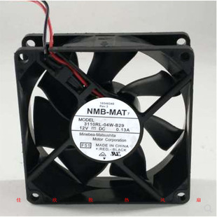 8CM 25MM 3110RL 0.13A散热风扇80 12V 8025 B29 04W NMB 原装