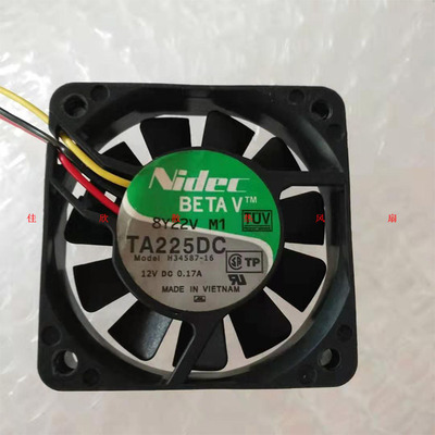 原装Nidec TA225DC H34587-16 12V 0.17A 6015 6CM 电源散热风扇