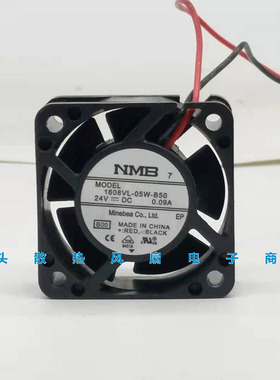 原装NMB 1608VL-05W-B50 DC24V 0.09A 4020 4CM发那科变频器风扇