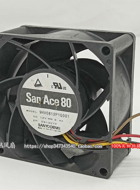 日本SANYO 三洋 9HV0812P1G001 DC12V 3.4A 8038 8CM改装暴力风扇