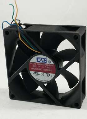 奇宏/AVC 8025 8CM DC12V 0.35A DS08025R12UP059 4针PWM温控风扇