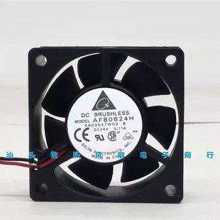 24V 0.11A 变频器轴流滚珠风扇60 25MM 6025 全新台达AFB0624H