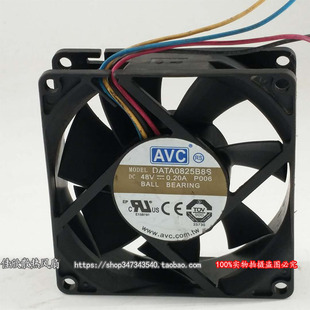 台湾AVC DATA0825B8S 8025 48v 0.2A 8CM PWM温控中兴设备风扇