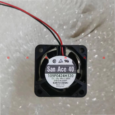 原装三洋109P0424H320 4028 24V 0.095A 4CM 双滚珠变频器风扇