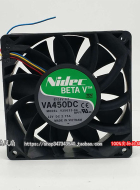 NIDEC VA450DC V35633-94 DC12V 2.75A 12038 12CM服务器散热风扇