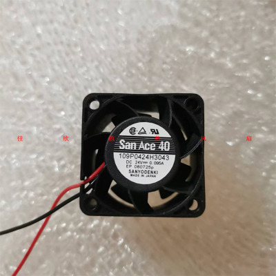 正品原装三洋 109P0424H3043 4cm 24V 0.095A 散热风扇 4028