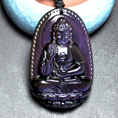 天然彩虹眼黑曜石吊坠生肖本命佛男女属猪狗鸡牛虎龙蛇鼠兔马羊猴