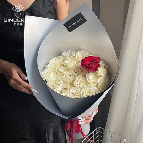 七色堇进口加厚防水双面哑银纸