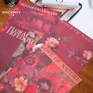 七色堇美拉德油画风包花纸花束礼物花艺高级感包装材料鲜手包装纸