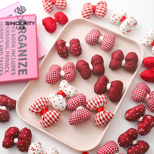 七色堇新款可爱小号蝴蝶结系列配饰礼物礼盒包装纸装扮蝴蝶结装饰