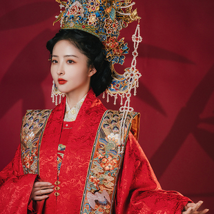 锦瑟衣庄长宁婚服全款明制女款 四海升平 凤冠霞帔马面裙汉服女