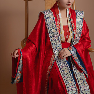 【锦瑟衣庄】宁安 宋制婚服 女款绣花褙子霞帔 大袖衫