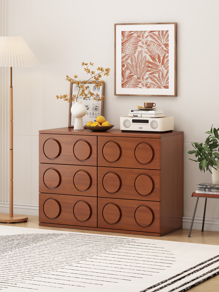 中古卡门柜客厅实木中古六斗柜九斗柜卧室储物柜收纳柜复古玄关柜