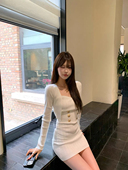 Lovedeath 度假千金 气质金扣小香风针织抹胸包臀收腰连衣裙女