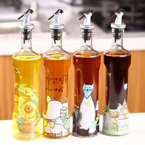 防漏厨房调味瓶玻璃油壶