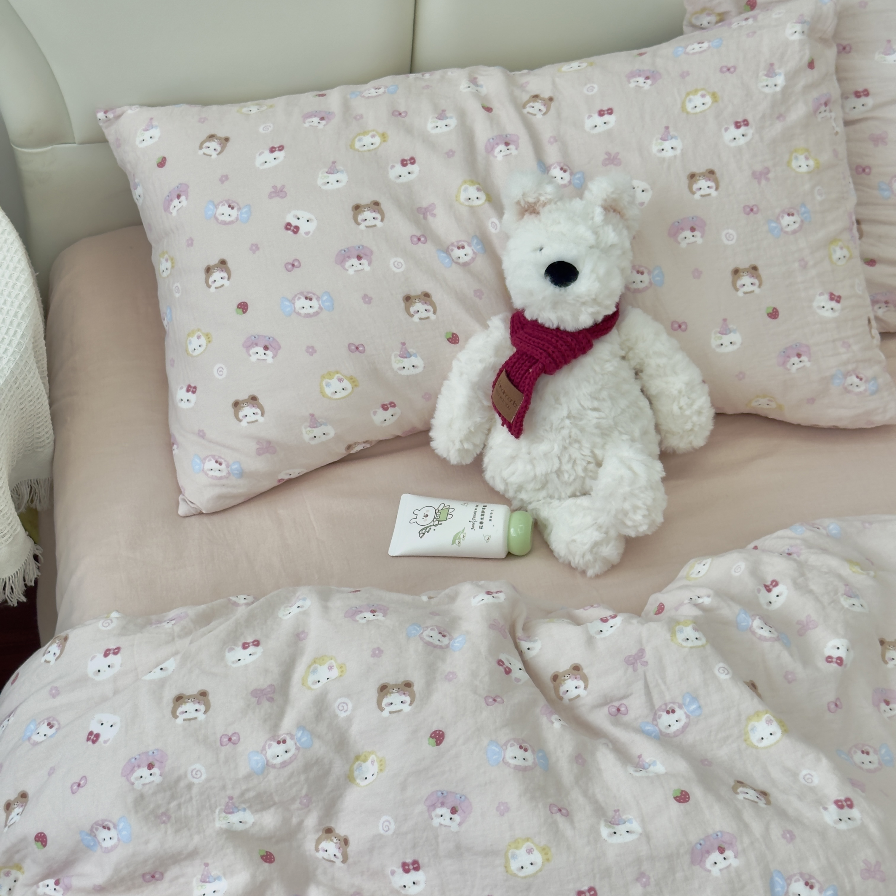 A类全棉双层纱小枕套30*50儿童纯棉幼儿园单个成人一只对装40*60