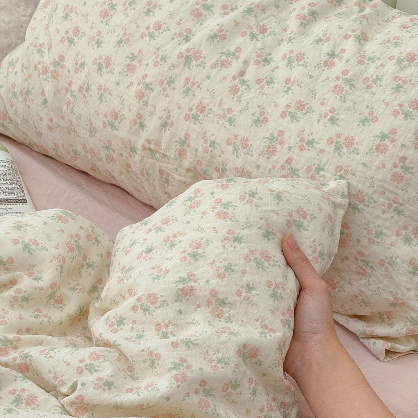 正常发货丨A类全棉双层纱单件清新学生宿舍单双人被套罩三四件套