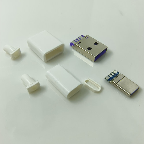 适用华为66W连接器数据线diy头