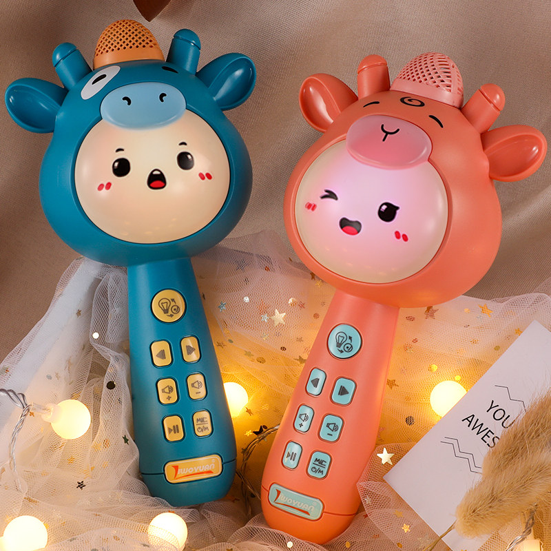 儿童话筒音响一体麦克风卡拉ok唱歌23岁男女孩礼物宝宝玩具小话筒