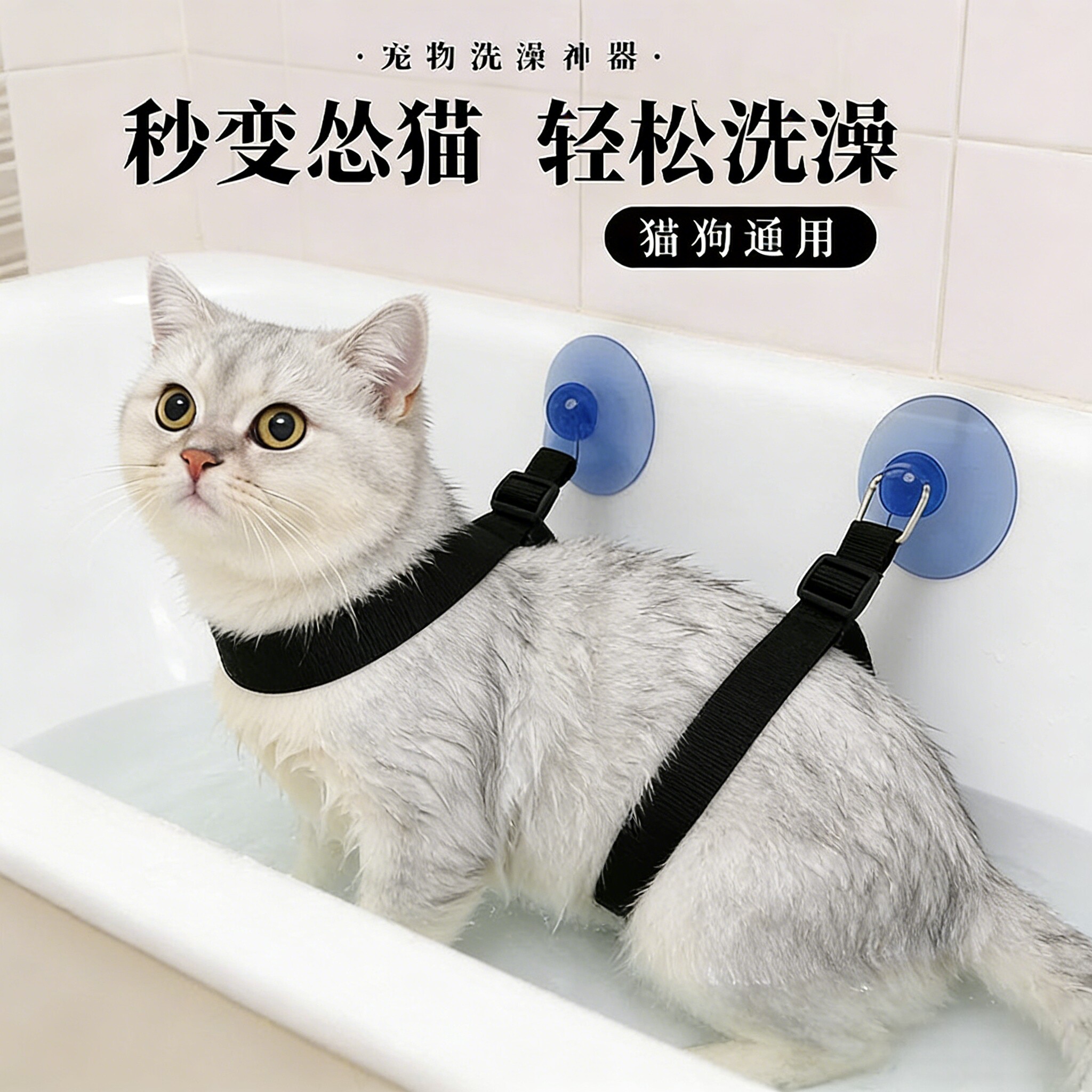 猫咪洗澡固定器狗剪毛洗猫固定吊绳宠物美容台狗狗洗澡防跑防抓咬