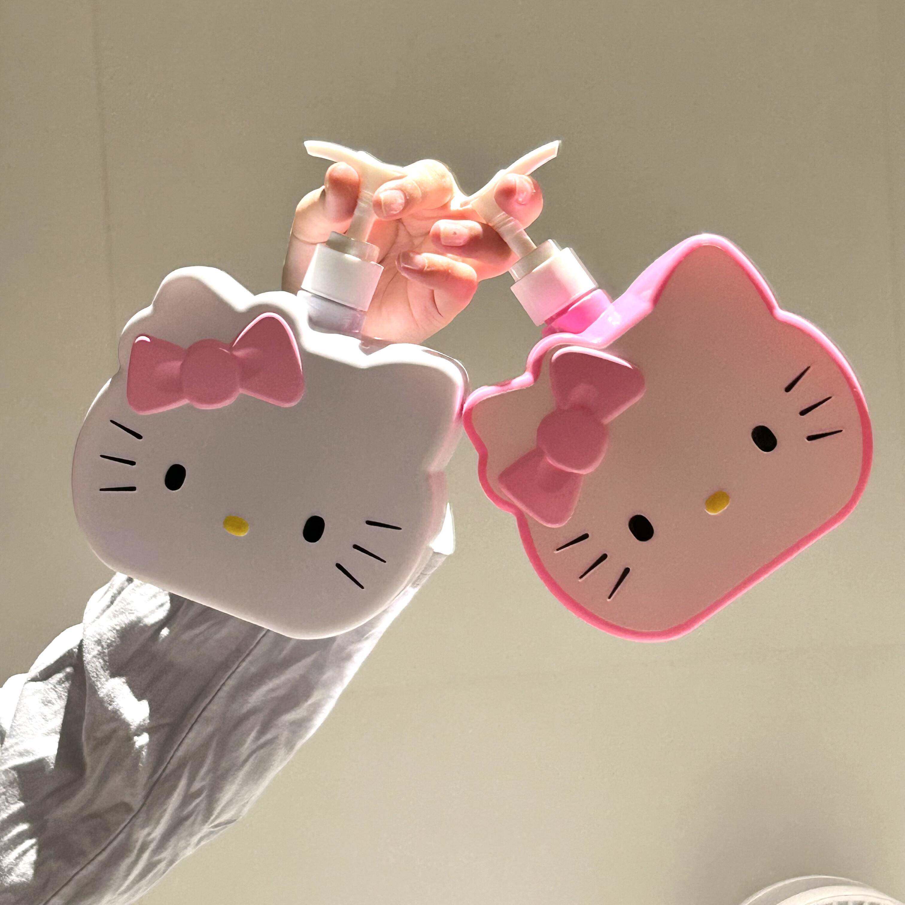 kt猫洗手液瓶子沐浴露按压瓶高颜值洗衣液分装瓶大容量可爱乳液器,家庭/个人清洁工具,乳液器,淘宝优惠券,粉丝福利购,淘宝优惠卷