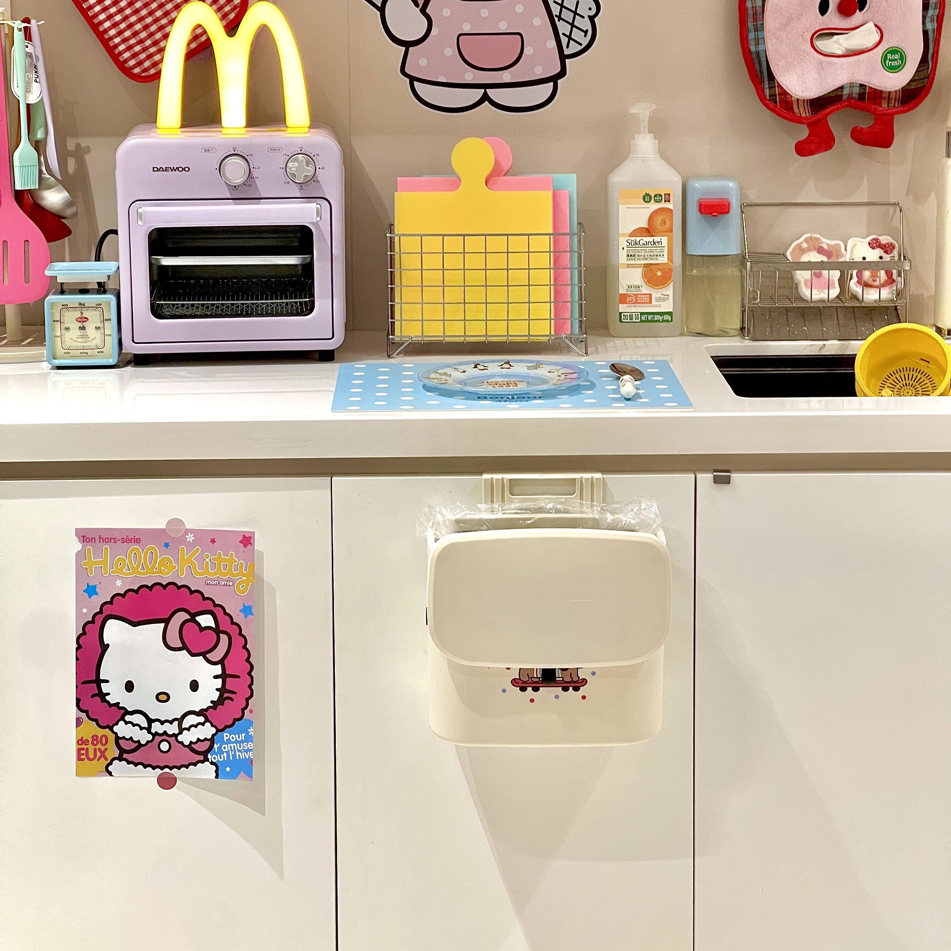 【新家的100个快递】厨房垃圾桶家用壁挂式免弯腰纸篓2025新款