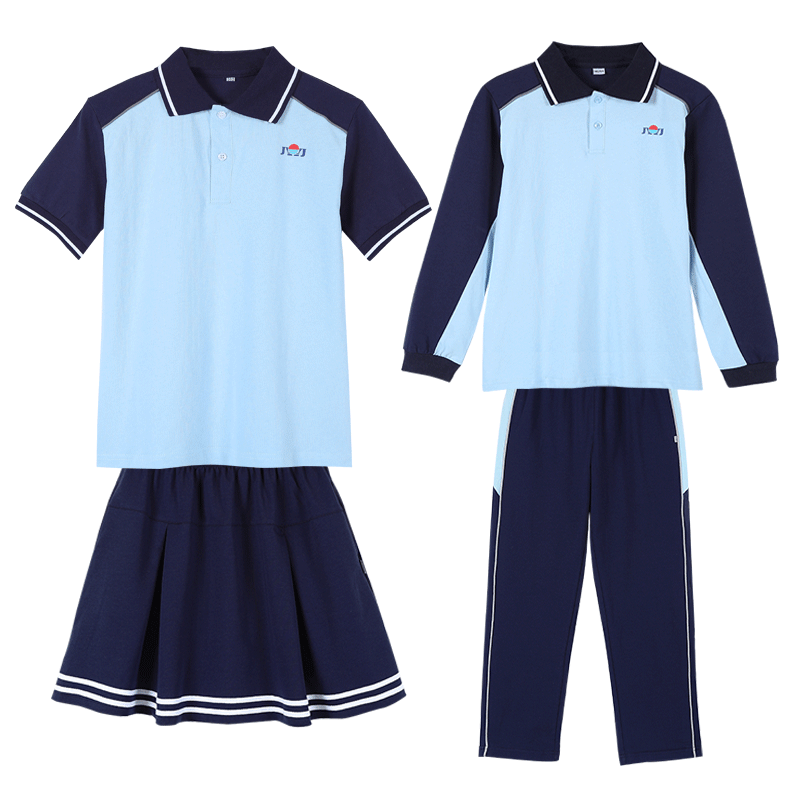 珠海小学生金湾区校服短袖冰爽