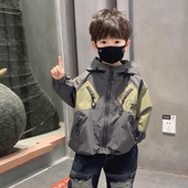 痞帅宝宝风衣春秋款 韩版 衣服 外套时髦儿童冲锋衣2025新款 男童秋季