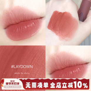 3ce水雾唇釉laydown乌龙奶茶伪素颜唇露柔雾哑光口红干枯玫瑰烟粉