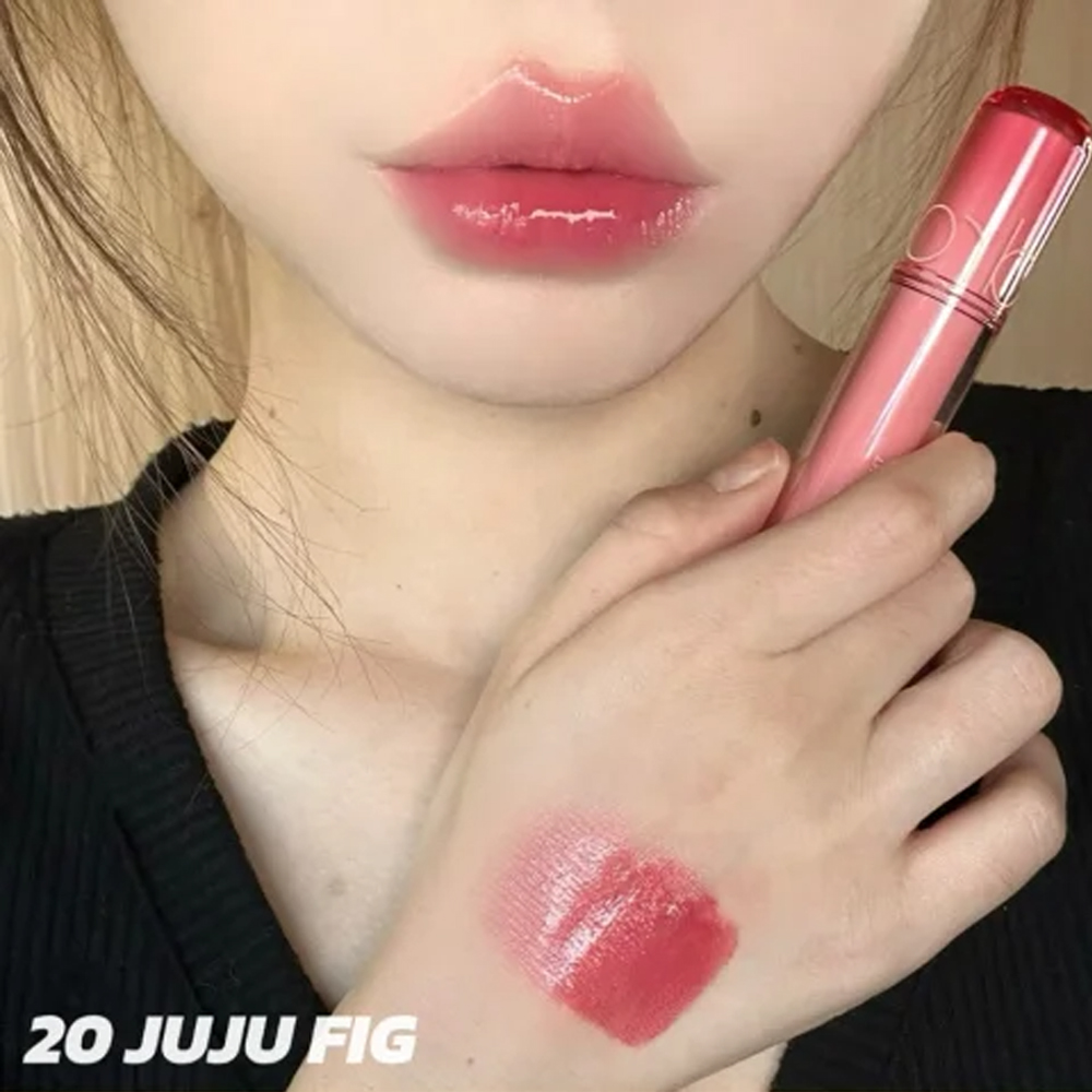 Romand果汁唇釉2.0镜面水光玻璃唇20JuJu Fig无花果枣汁伪素颜