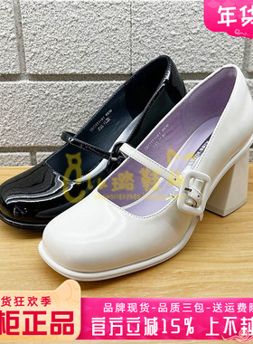 正品Kiss Kitty女鞋促销春季新款一字绑带粗跟圆头单鞋SA43111-81