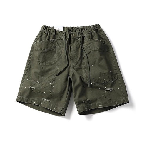 日系夏潮牌大口袋工装短裤五分裤
