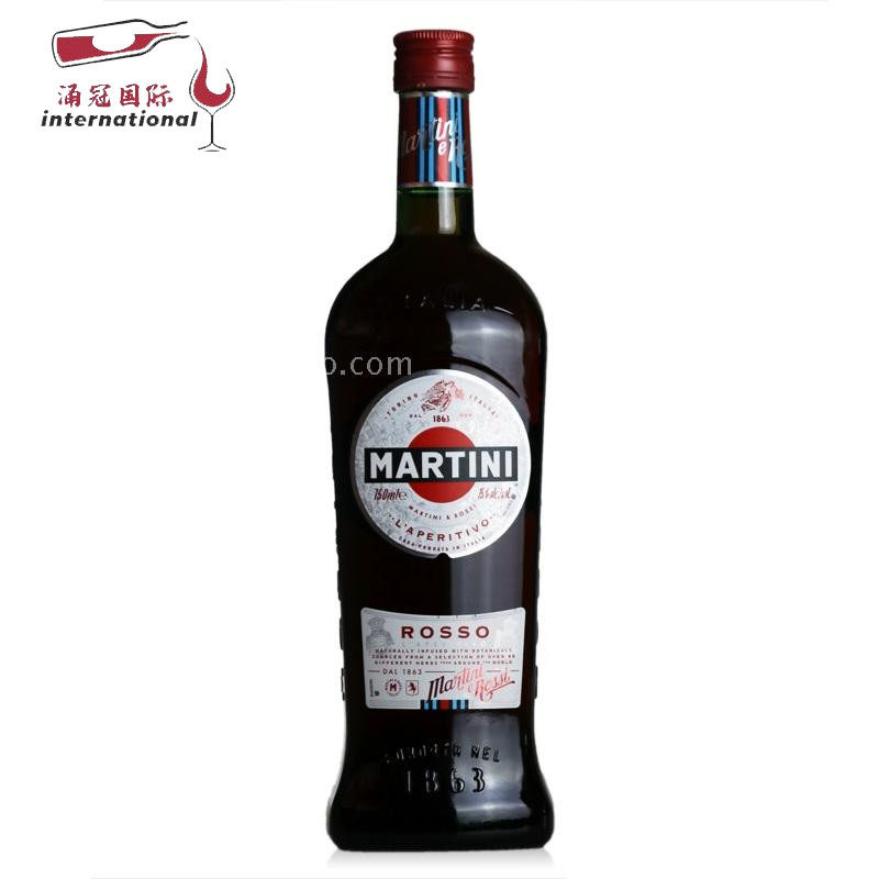 意大利进口 martini rosso 马天尼红威末酒  1000ml