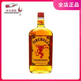 美国进口 火龙肉桂威士忌 Fireball Cinammon Whisky 750ML
