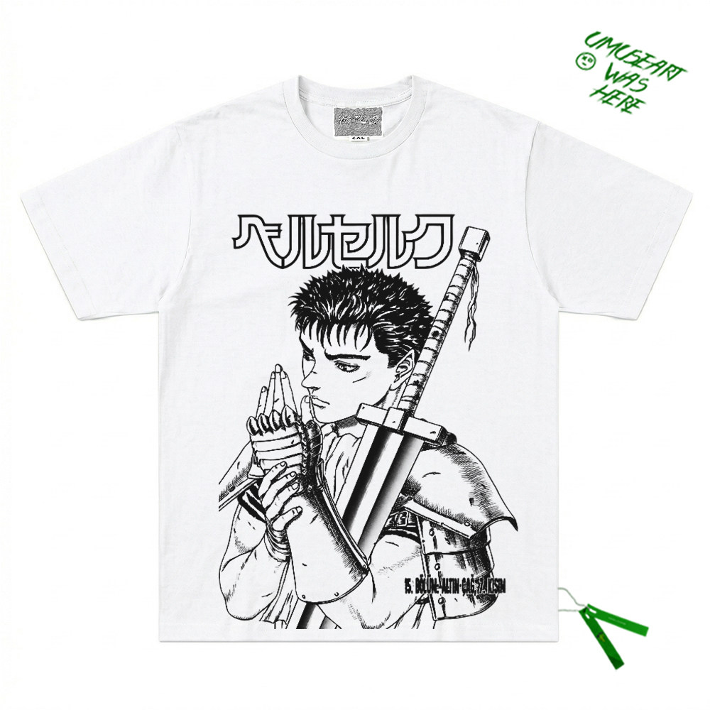 美式复古剑风传奇烙印勇士黑剑士短袖T恤亚文化暗黑视觉系上衣