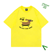 enjoy the ride 雾都记忆潮牌 享受旅程快乐小狗百搭短袖 T恤