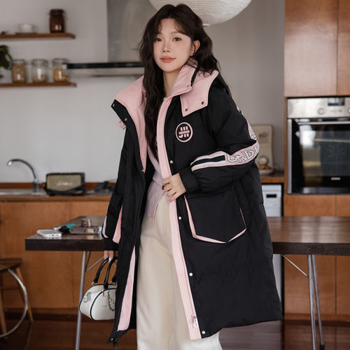 大码羽绒服女200斤胖mm