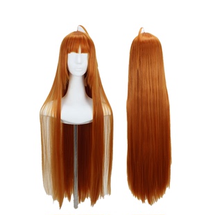 女神异闻录Persona 5 佐仓双叶 cos动漫假发 圆头皮顶 橘黄长直发