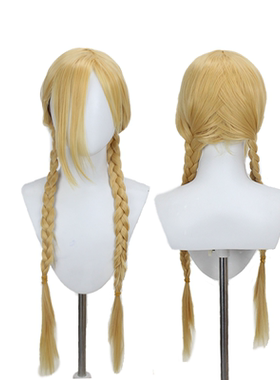【烈火】街头霸王COS嘉米·怀特Cammy White 金色麻花辫 动漫假发