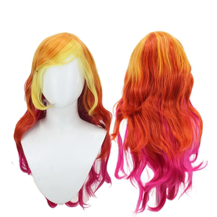 【烈火】 英雄联盟lol 星之守护者cos动漫假发 厄运小姐 双色渐变